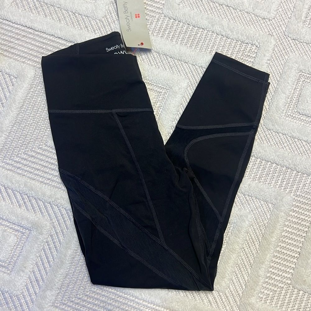 SWEATY BETTY - Power Illusion Mesh 7/8 Workout Leggings
